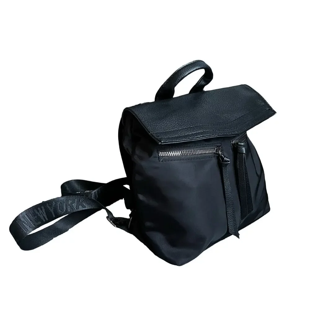 Botkier Black Nylon Backpack Women’s Travel Work Laptop Bag Adjustable Straps